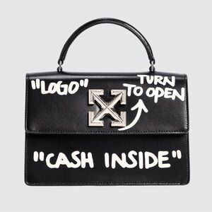 Chic Black Satchel with Silver Detailing